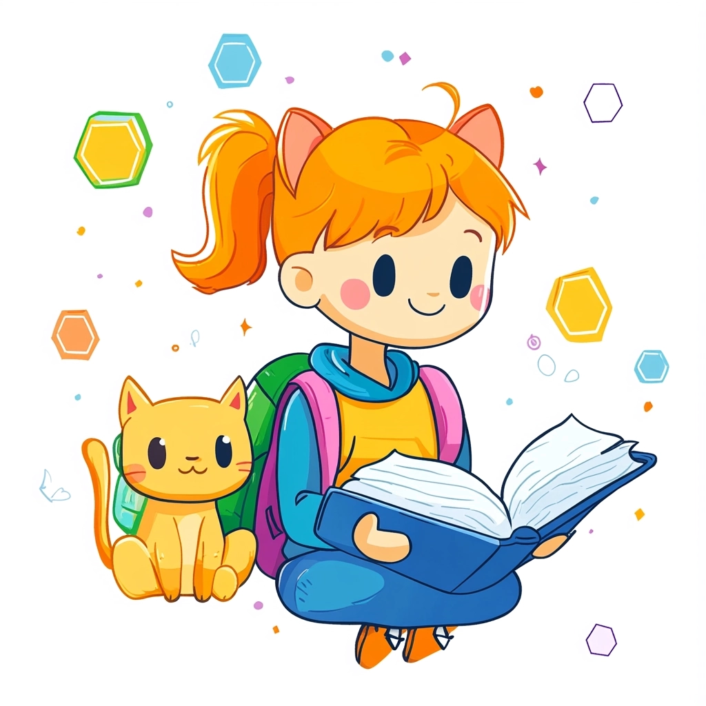 niña disfrutando lectulingo